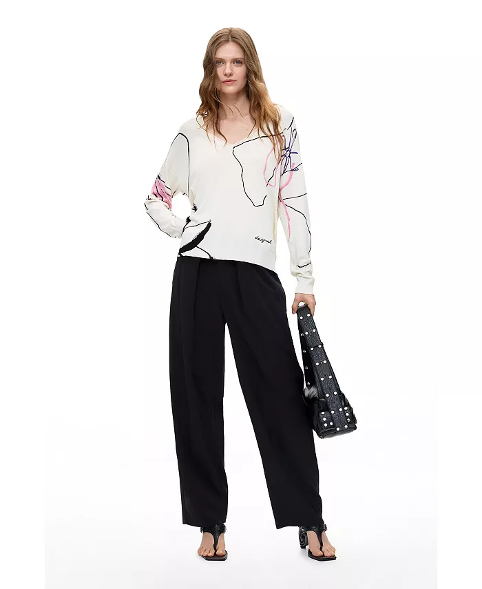 Women's Thin printed sweater - thumbnail 8