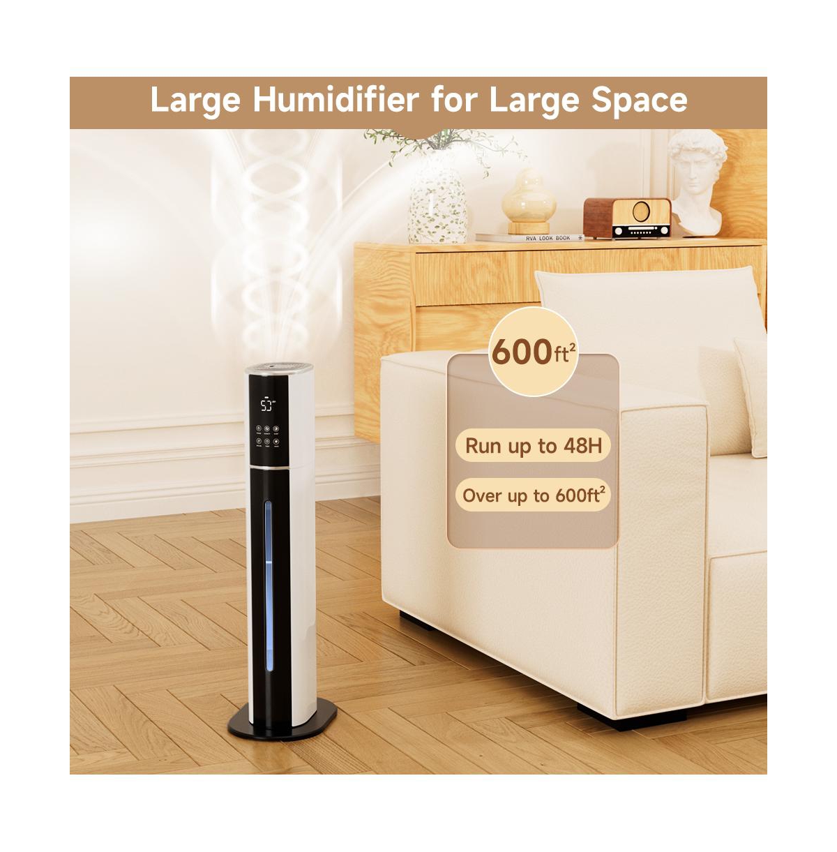 Topteng 2.4 Gal Humidifier with Remote, 48H Runtime, Uv Sterilization & Oil Diffuser