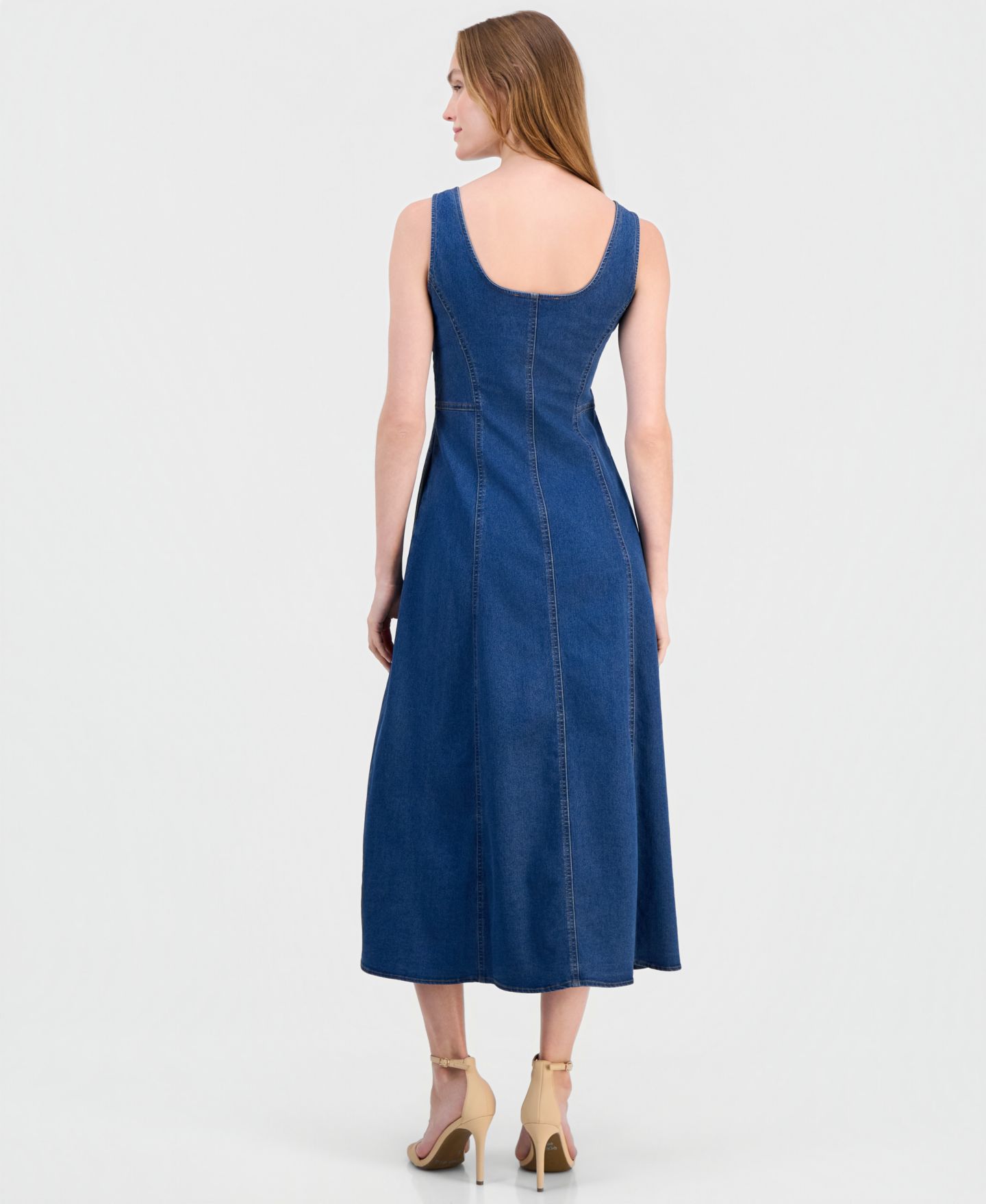 Женское платье Anne Klein Sleeveless Button-Front, цвет: Варёный — фото 3
