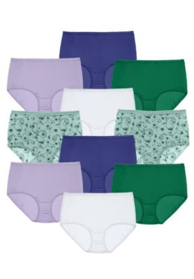 Women's Full Coverage Classic Nylon Brief Pack