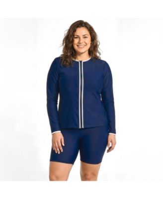 Plus Size Full Zip Peyton Two-Toned Collection