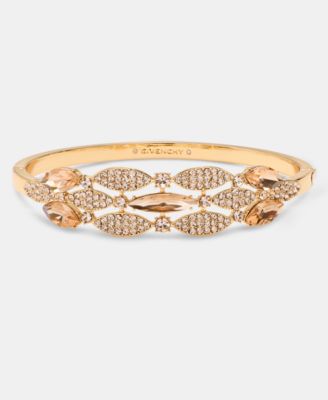 Crystal Triple-Row Bangle Bracelet 