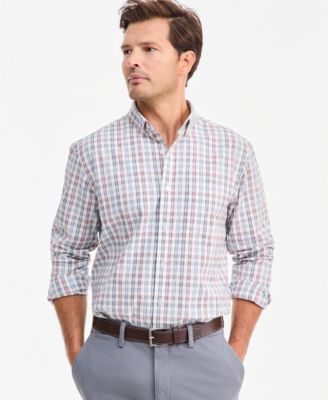 Men's Plaid Button-Down Shirt