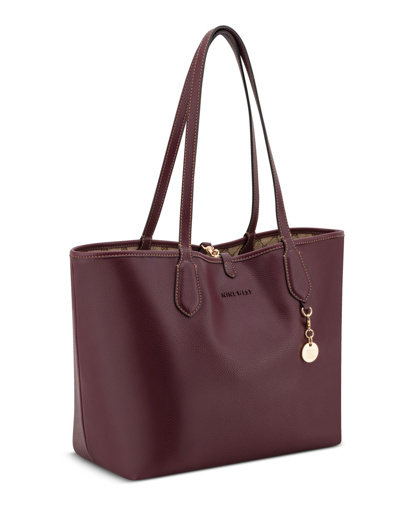 Женская сумка Nine West Emerick Removable Shoulder with Large Reversible Tote Handbag, цвет: Мокко — фото 3