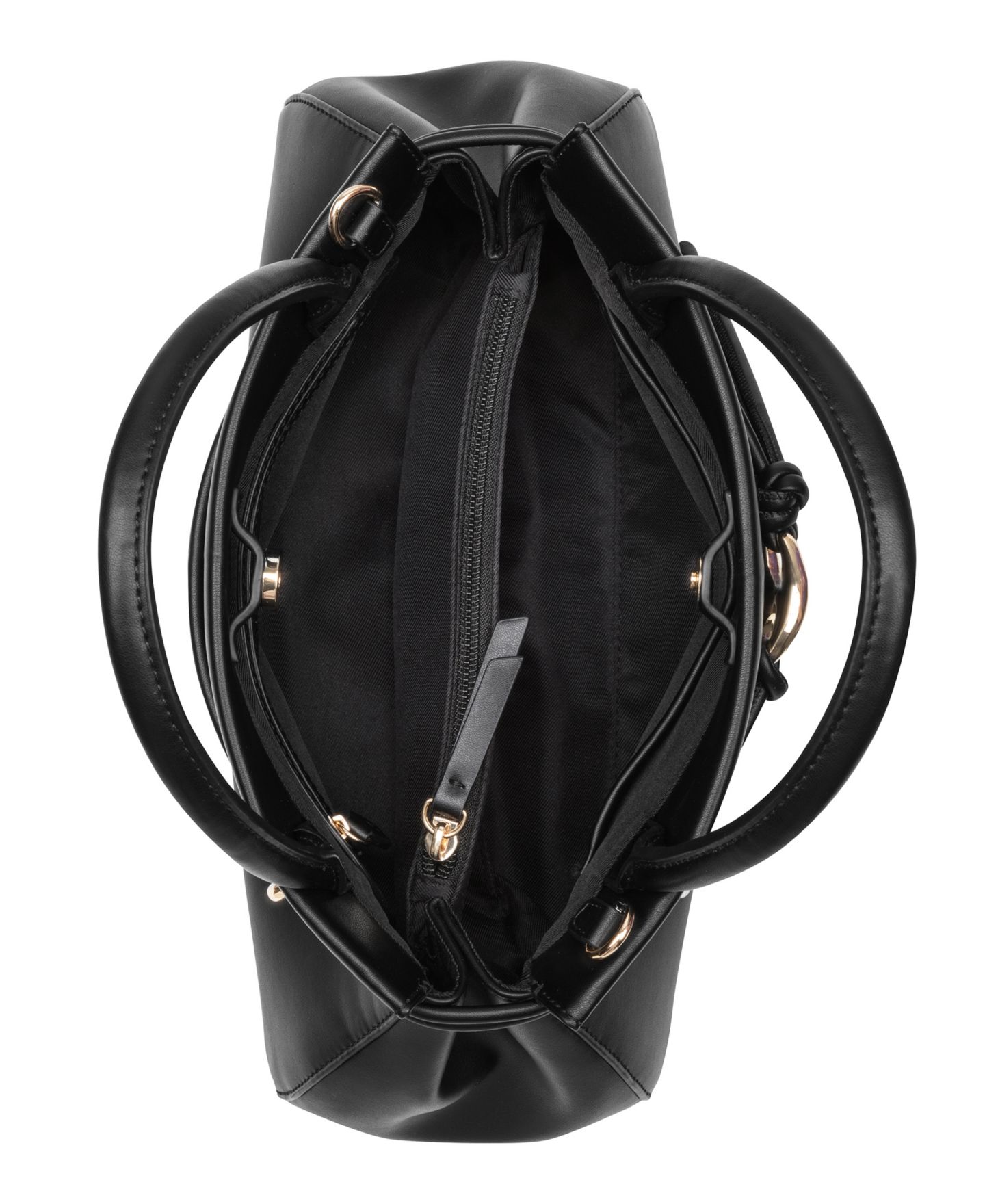Женская сумка Nine West Alauna Medium Satchel Handbag, цвет: Чёрный — фото 4