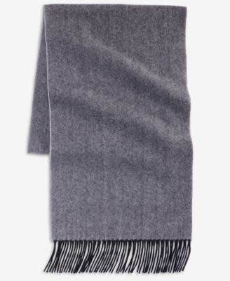 Men's Cashmere Herringbone Scarf