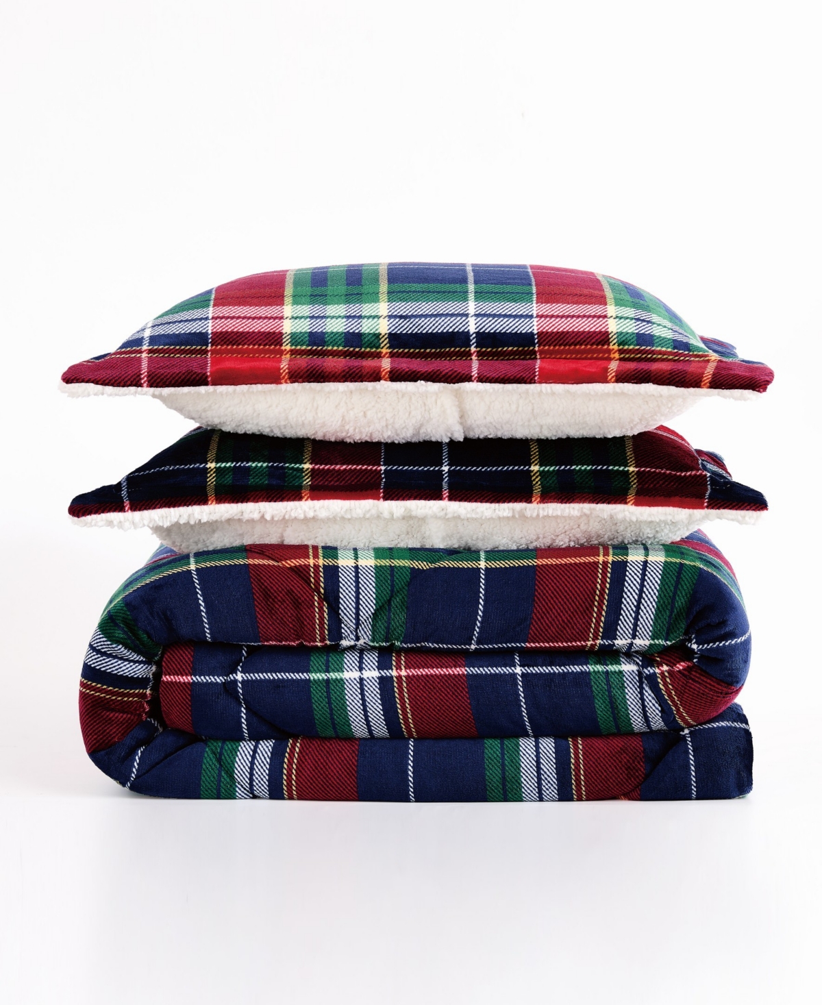 Truly Soft Cuddle Warmth Ivan Plaid 3-Piece Comforter Set