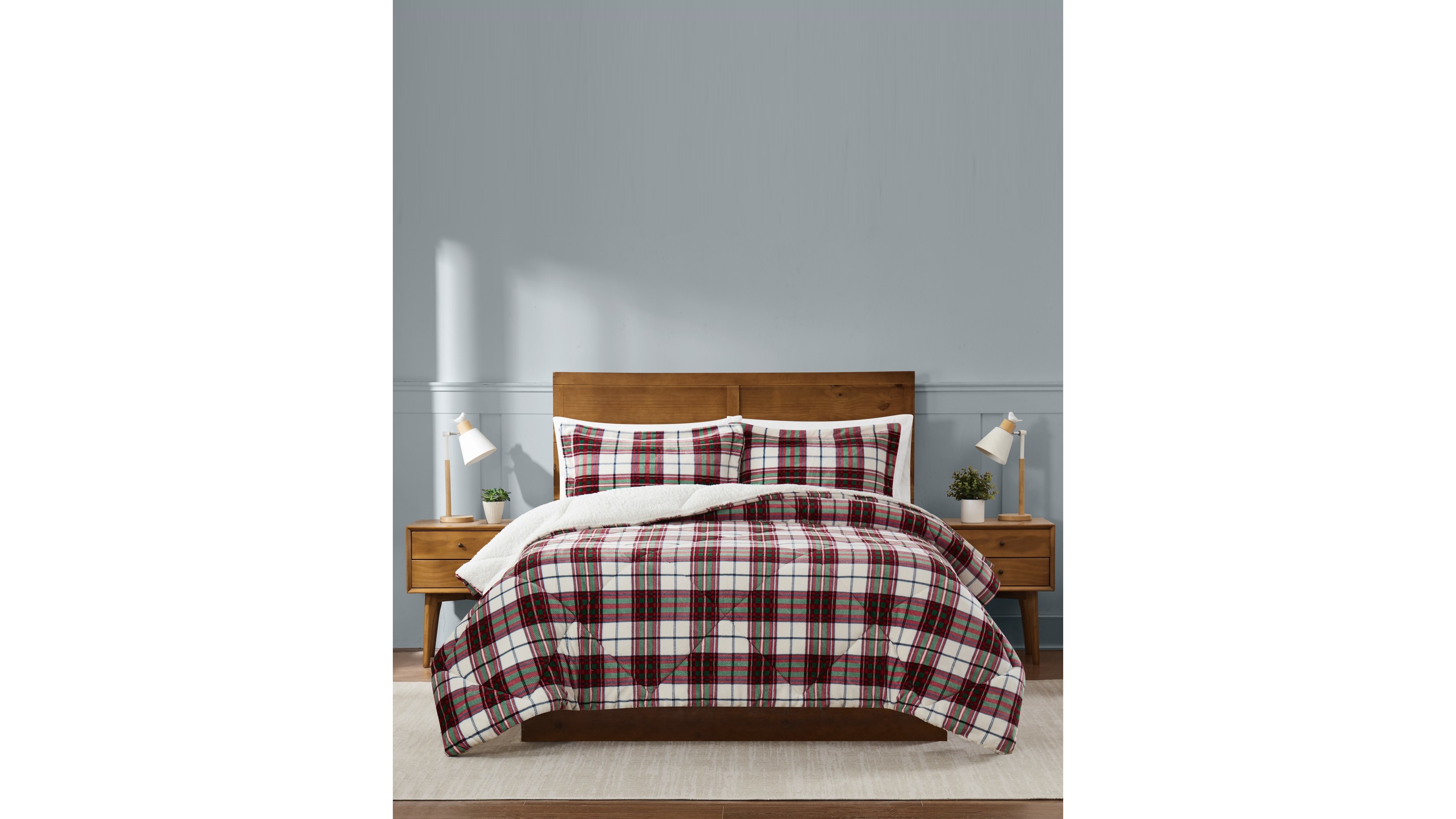 Truly Soft Cuddle Warmth Marlon Plaid 2-Piece Comforter Set, Twin/Twin Xl