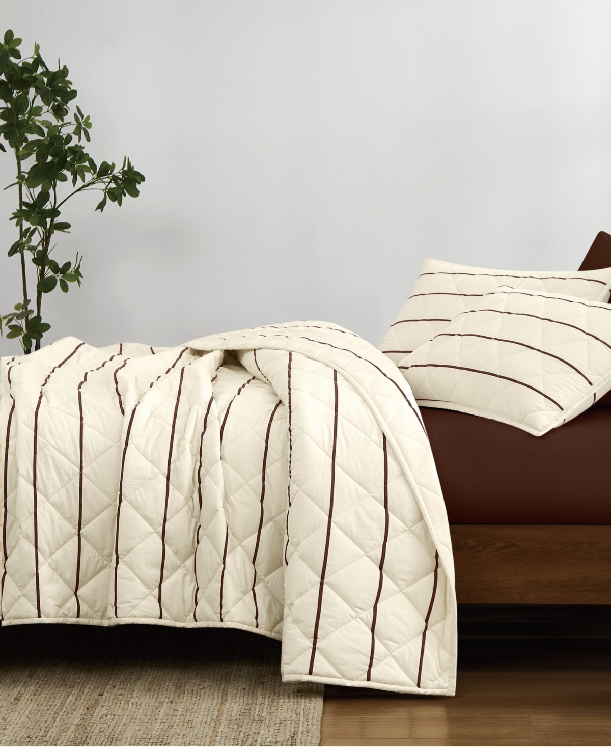 Brooklyn Loom Hayward Stripe 2-Piece Quilt Set, Twin/Twin Xl