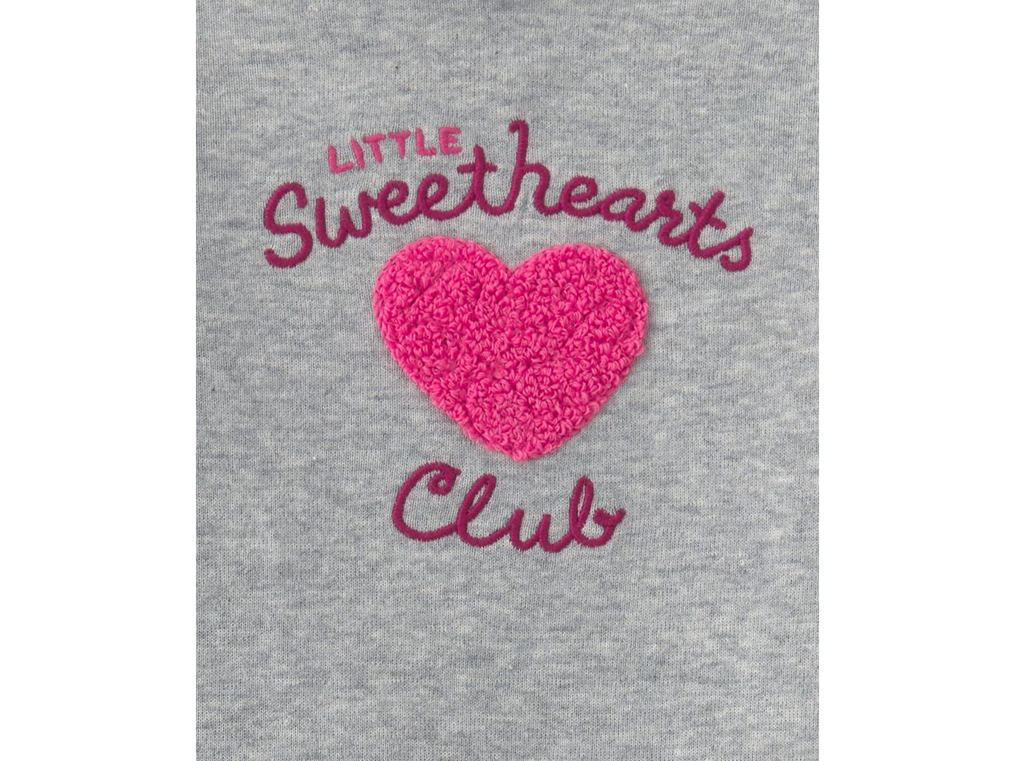 Детский комплект Carter's Little Sweethearts Club для девочки: боди и брюки, цвет: Розовый / Серый — фото 3