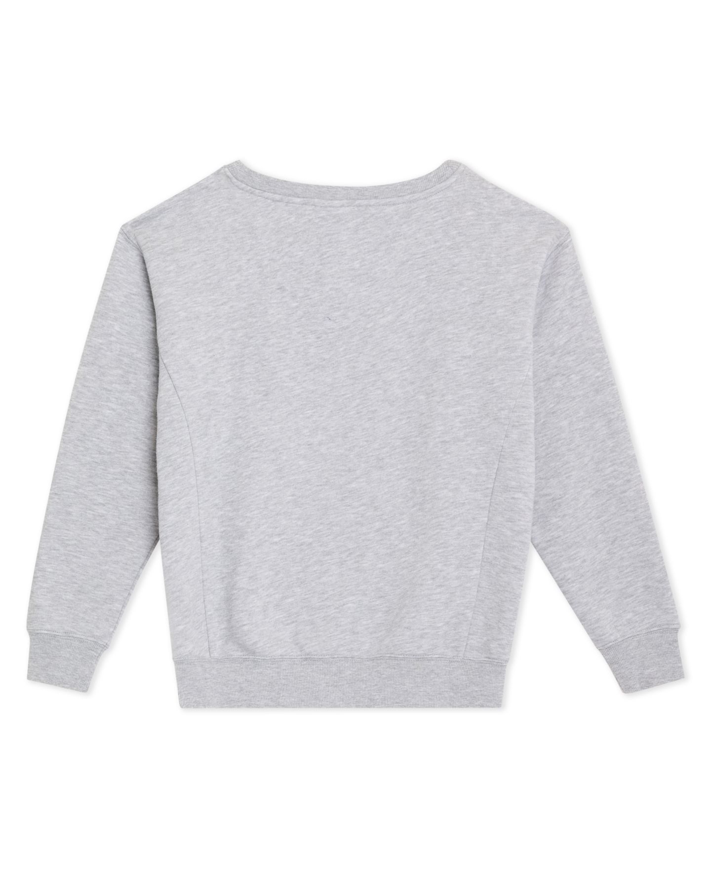 Толстовка Champion Crewneck Graphic Sweatshirt для девочек, цвет: Серый меланжевый — фото 6
