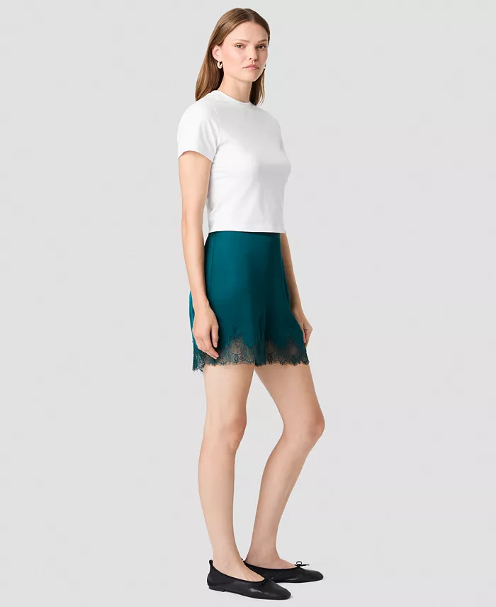 Women's Ennis Satin Lace Pull-On Shorts - thumbnail 9