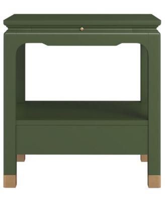 Eave 25.5" Wood Single Shelf & Drawer Bedside Table