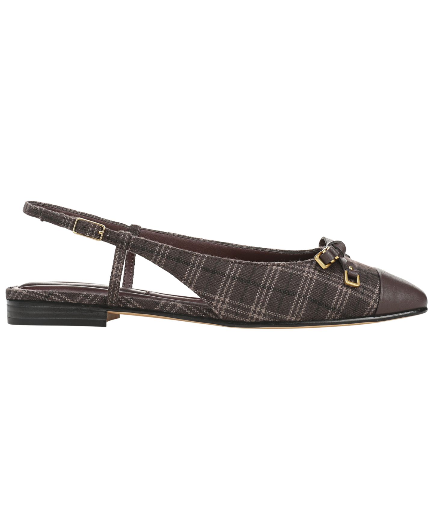 Женские балетки Franco Sarto Ethel Square Toe Ballet Flats, цвет: Коричневый — фото 2