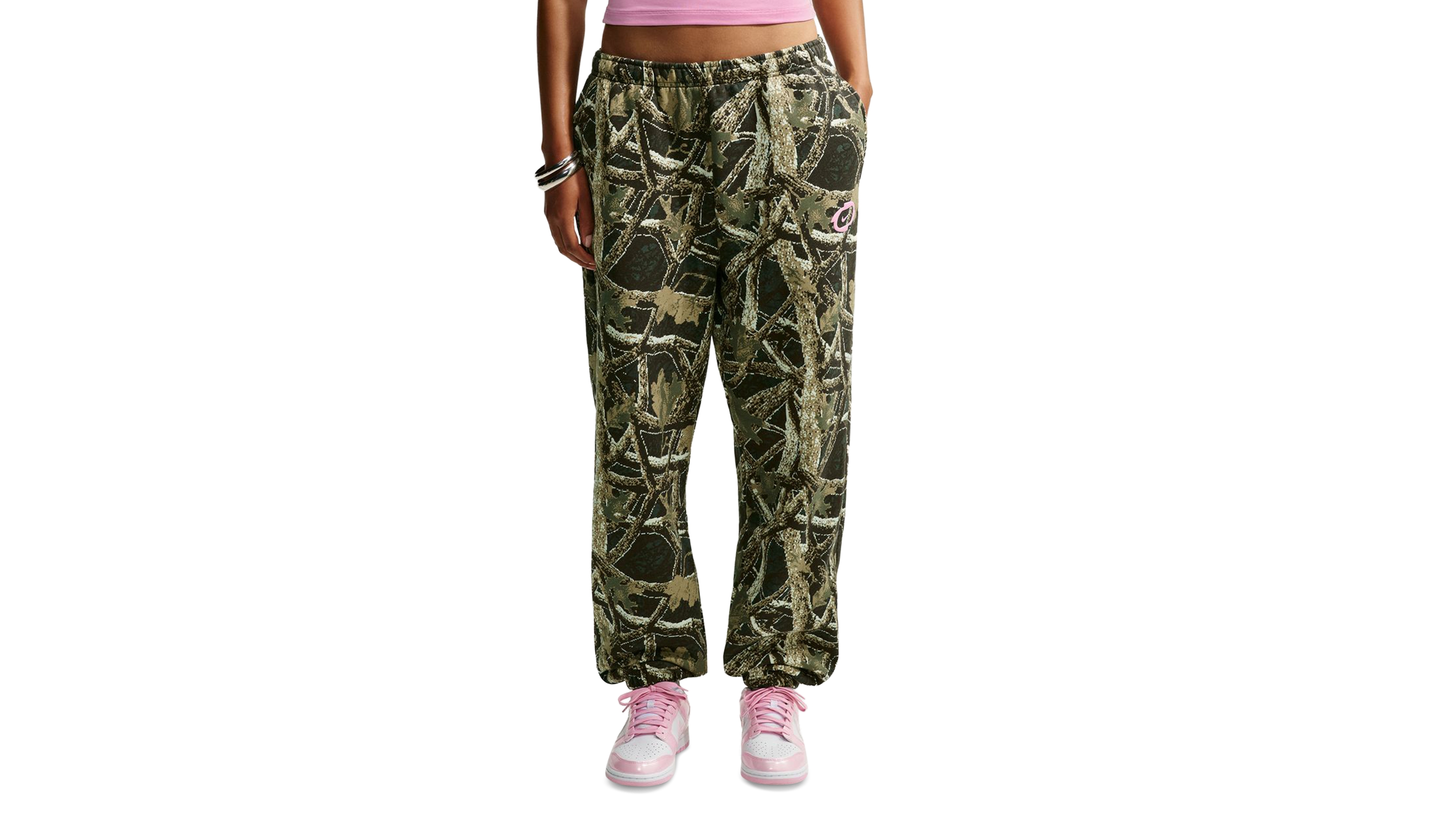 Nike Studio Women's Fleece Medium Weight High-Rise Oversized Cuffed Pants