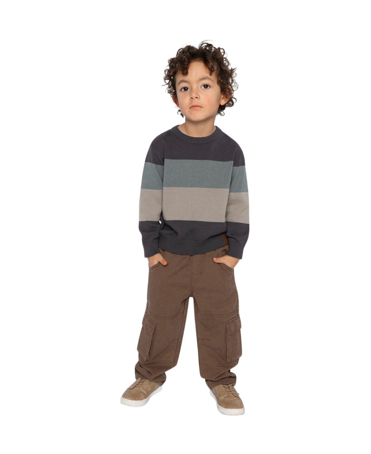 Deux par Toddler Boys (2T - 5T) block Knit Sweater