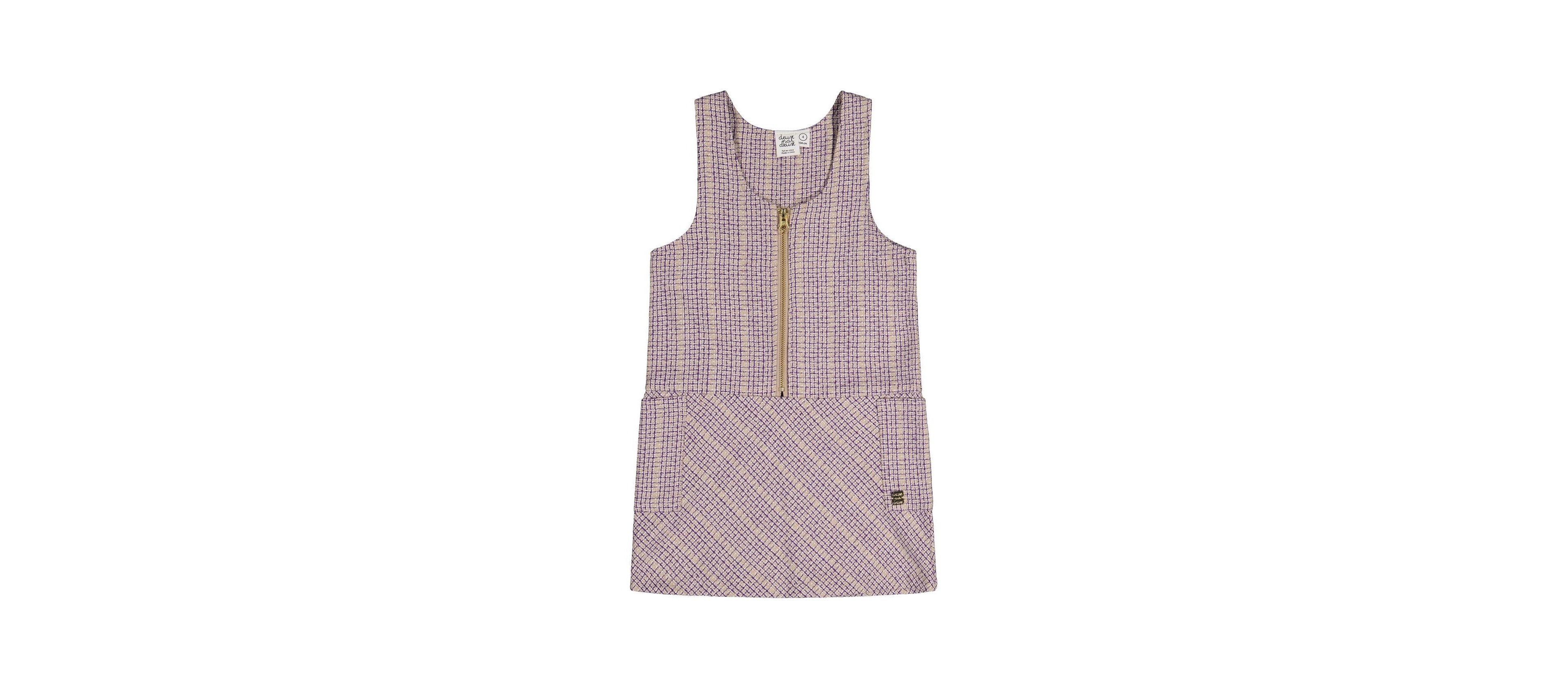 Deux par Little and Big Girls' 6-12 Jumper Checkered