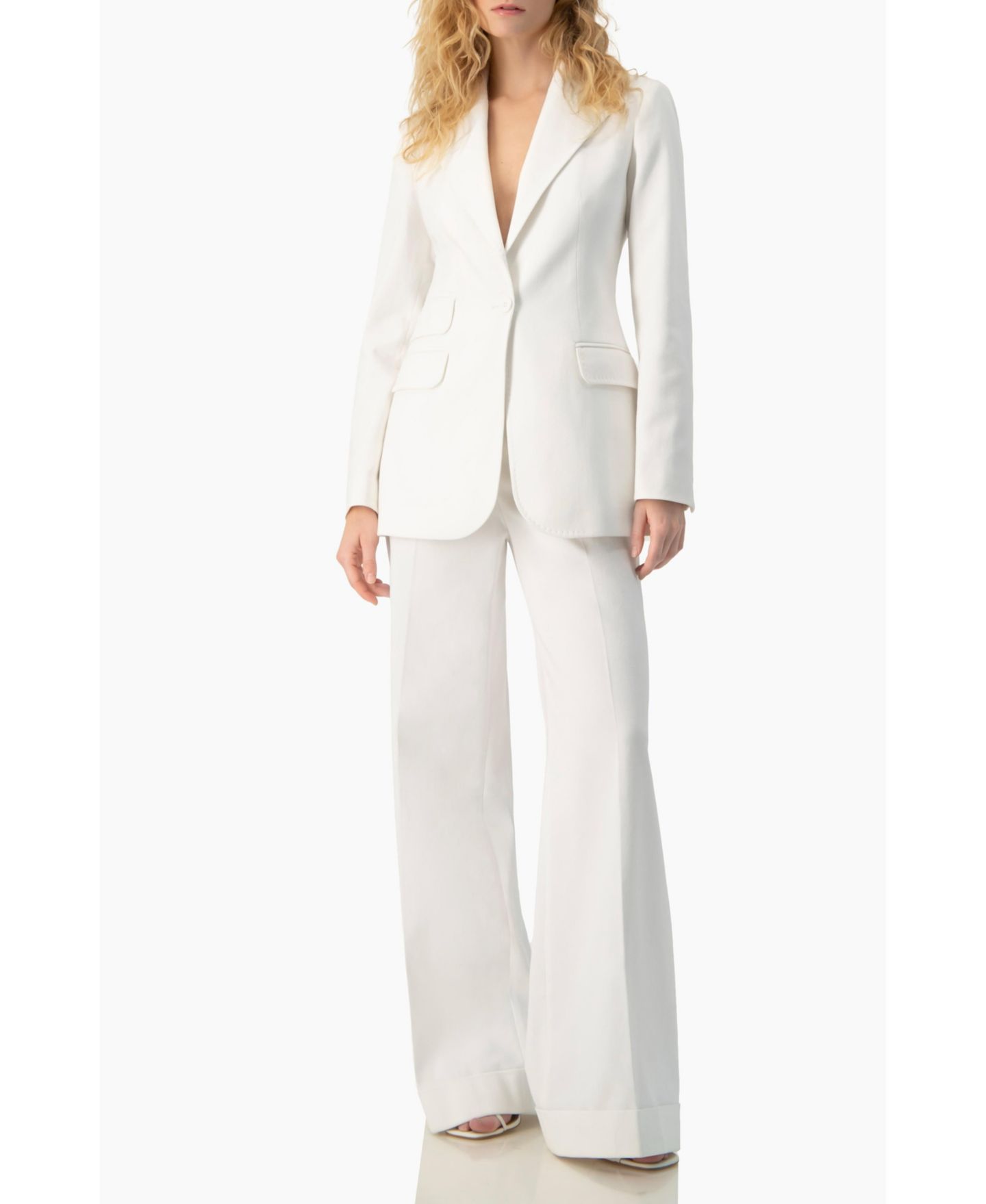 Женский пиджак Ivonne Single-Breasted Structured Tailored Blazer, цвет: Белый — фото 4
