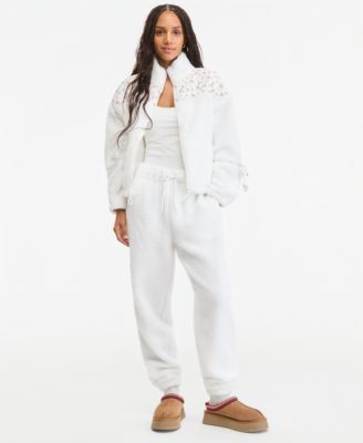 Juniors' Sherpa Drawstring Joggers