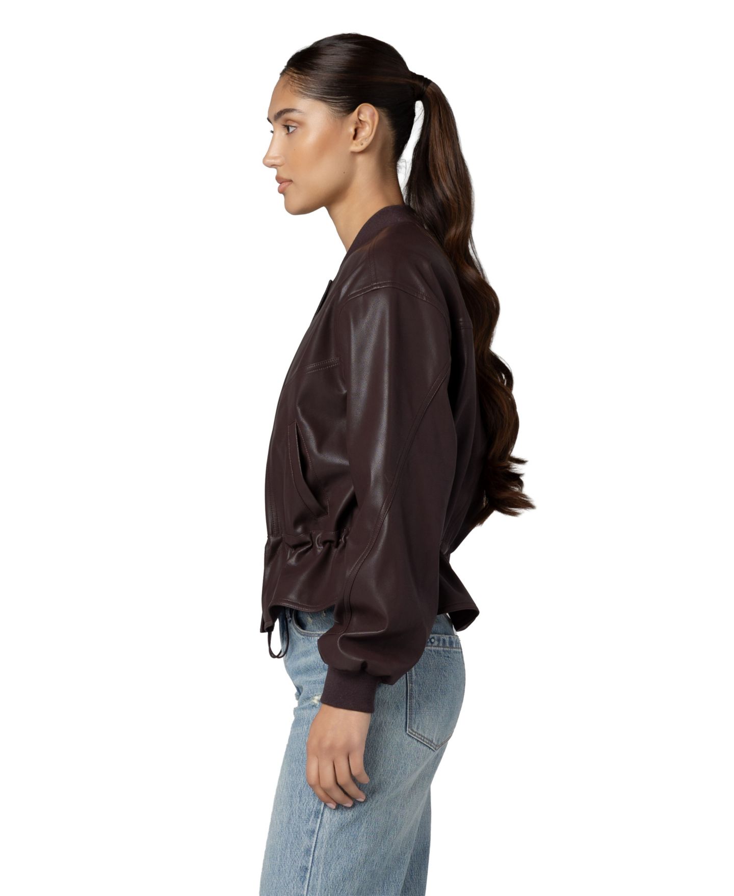 Женская куртка BLANK NYC Overdrive Collarless Peplum, цвет: New Horizon — фото 3