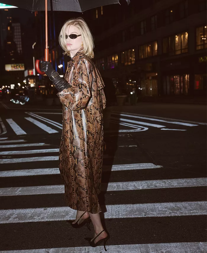 Women's Button-Front Spread Collar Maxi Coat - thumbnail 9