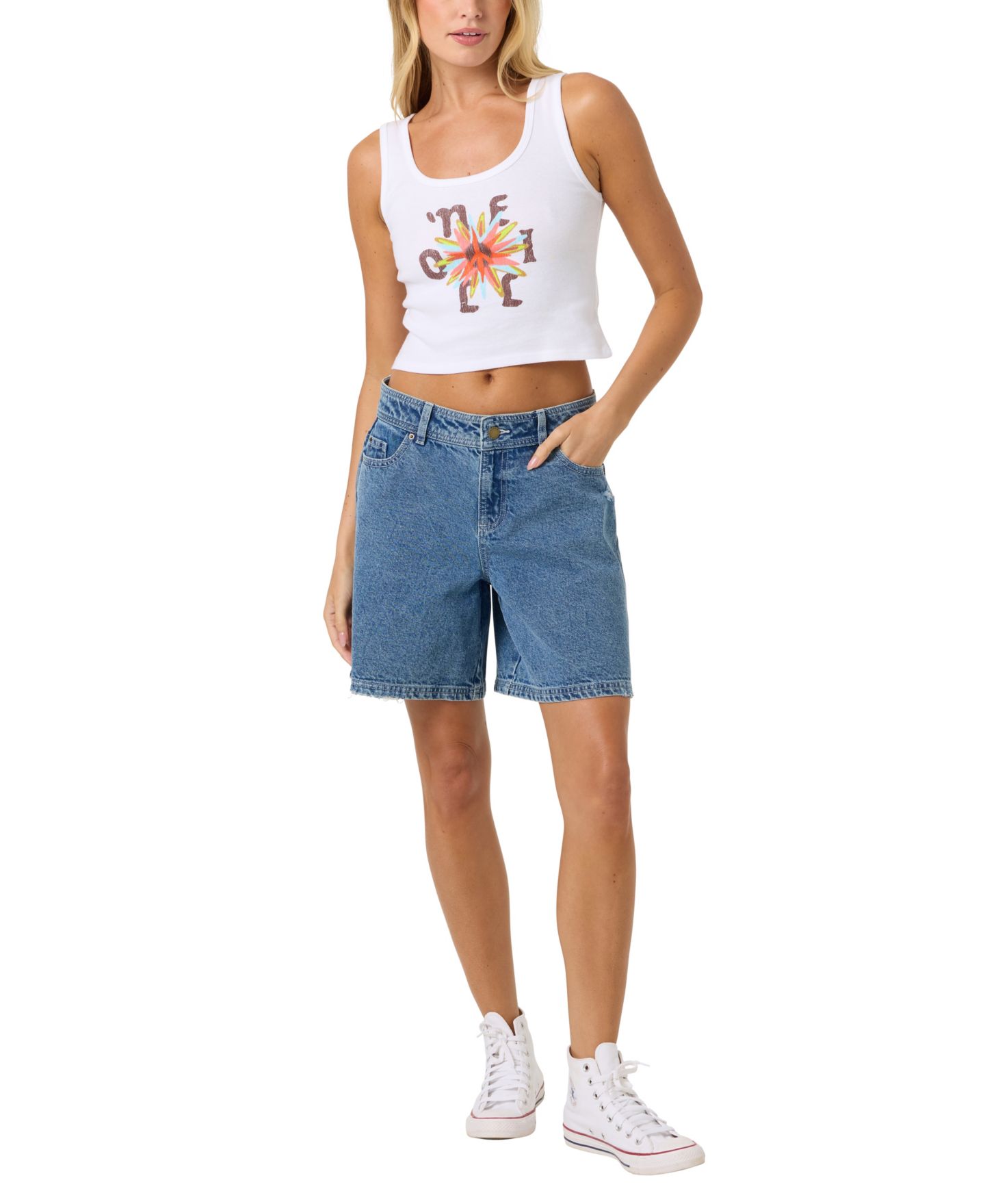 Женские шорты O'Neill Nola Low-Rise Denim Shorts, цвет: Индиго — фото 6
