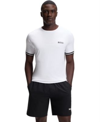 BOSS by Men's Active Tennis-Ball Embossing Slim-Fit T-Shirt