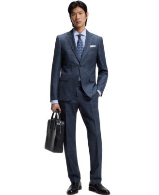 BOSS by Men's Wool Blend Two-Piece Slim-Fit Suit