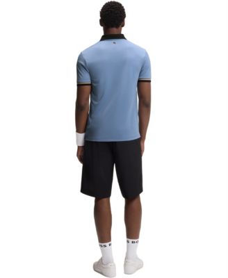 BOSS by Hugo Boss Men's Signature-Stripe Active Slim-Fit Polo