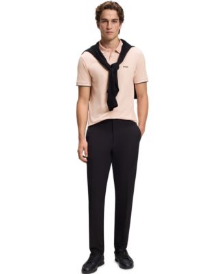 Men’s Stretch-Cotton Slim-Fit Logo Polo Shirt