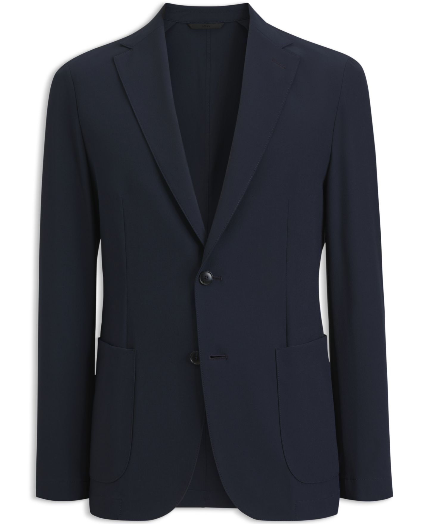 Мужской пиджак Hugo Boss BOSS by Performance Stretch Fabric Slim-Fit Blazer, цвет: Тёмный синий — фото 2