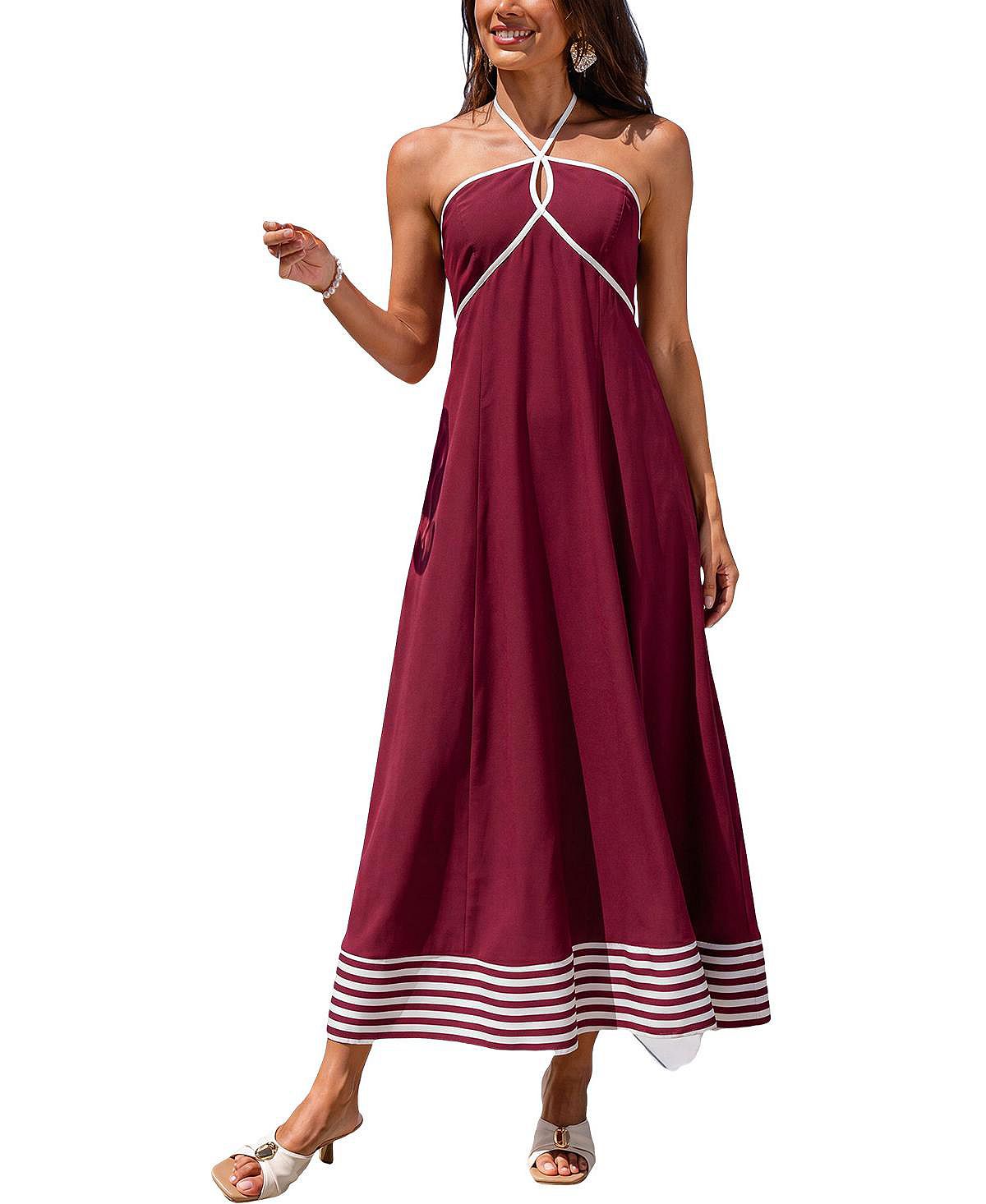 Cupshe Women's One Red Maxi Beach Dress view 1 — MAYCSS fashion products