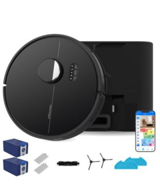 Dustin Self-Empty Robot Vacuum and Mop, with U.S. and Canada Proprietary Software, 360degree(s) Mapping, 1 Gal Dock, App and Voice Control