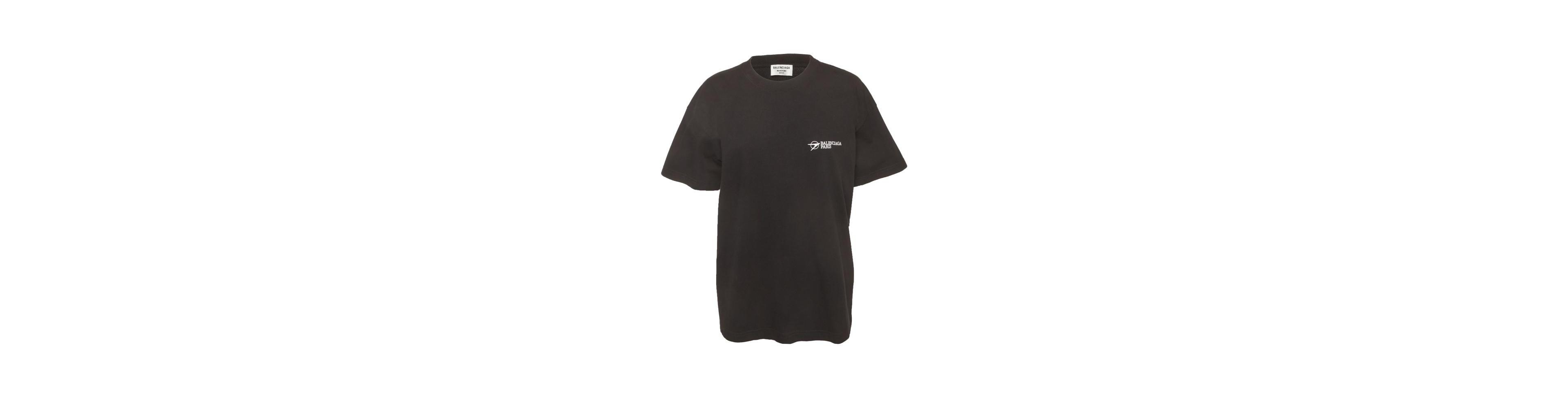 Pre-Owned Balenciaga Women's Logo-Embroidered Jersey T-Shirt