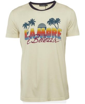 Women's L'Amore e Bellezza Graphic Print Ringer T-Shirt