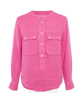 Women's Silk Button Front Shirt