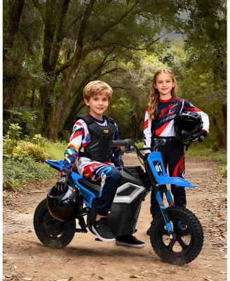 45.7 x 21.3 x 26.4 Inch Kids Electric Ride On Motorcycle 24V Battery Powered Toy Bike with 350W Motor for Outdoor Riding