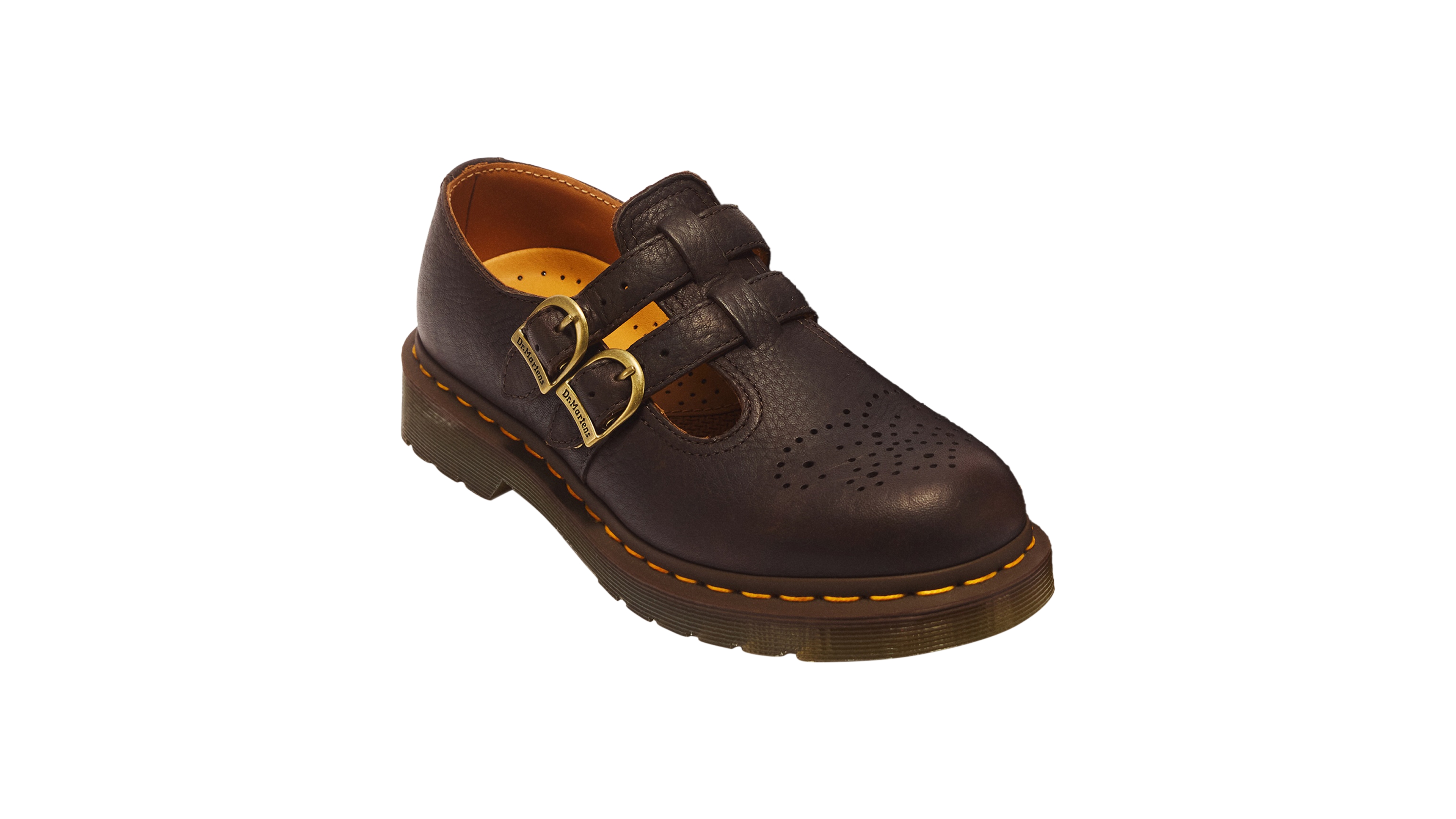Dr. Martens Women's 8065 Ambassador Leather Round Toe Mary Jane Flats