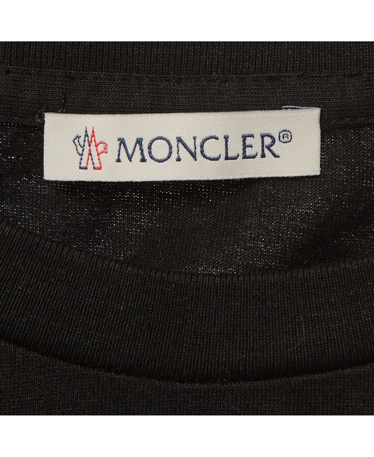 Pre-Owned Moncler Women's Metallic-Effect Logo Cotton T-Shirt view 5 — MAYCSS fashion products