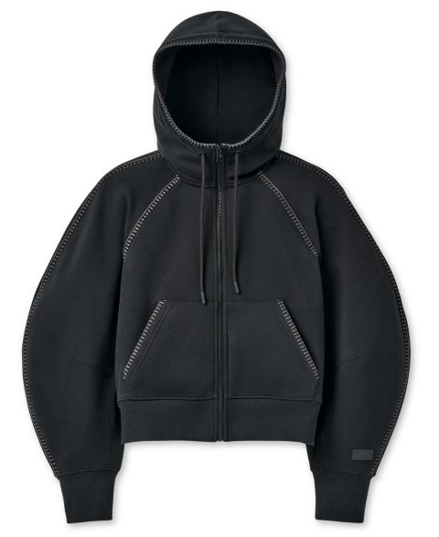 Женское худи UGG Classic Long-Sleeve Full-Zip, цвет: Чёрный
