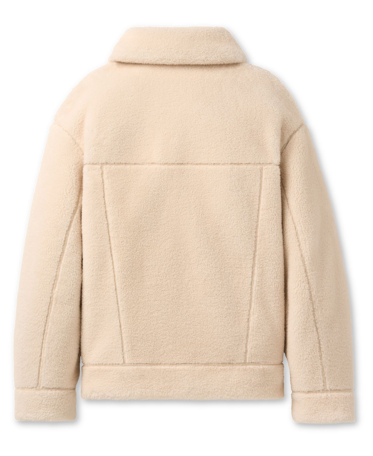 Женская куртка UGG Frankie Collared Neck Reversible Trucker, цвет: Каштановый / Кремовый — фото 4