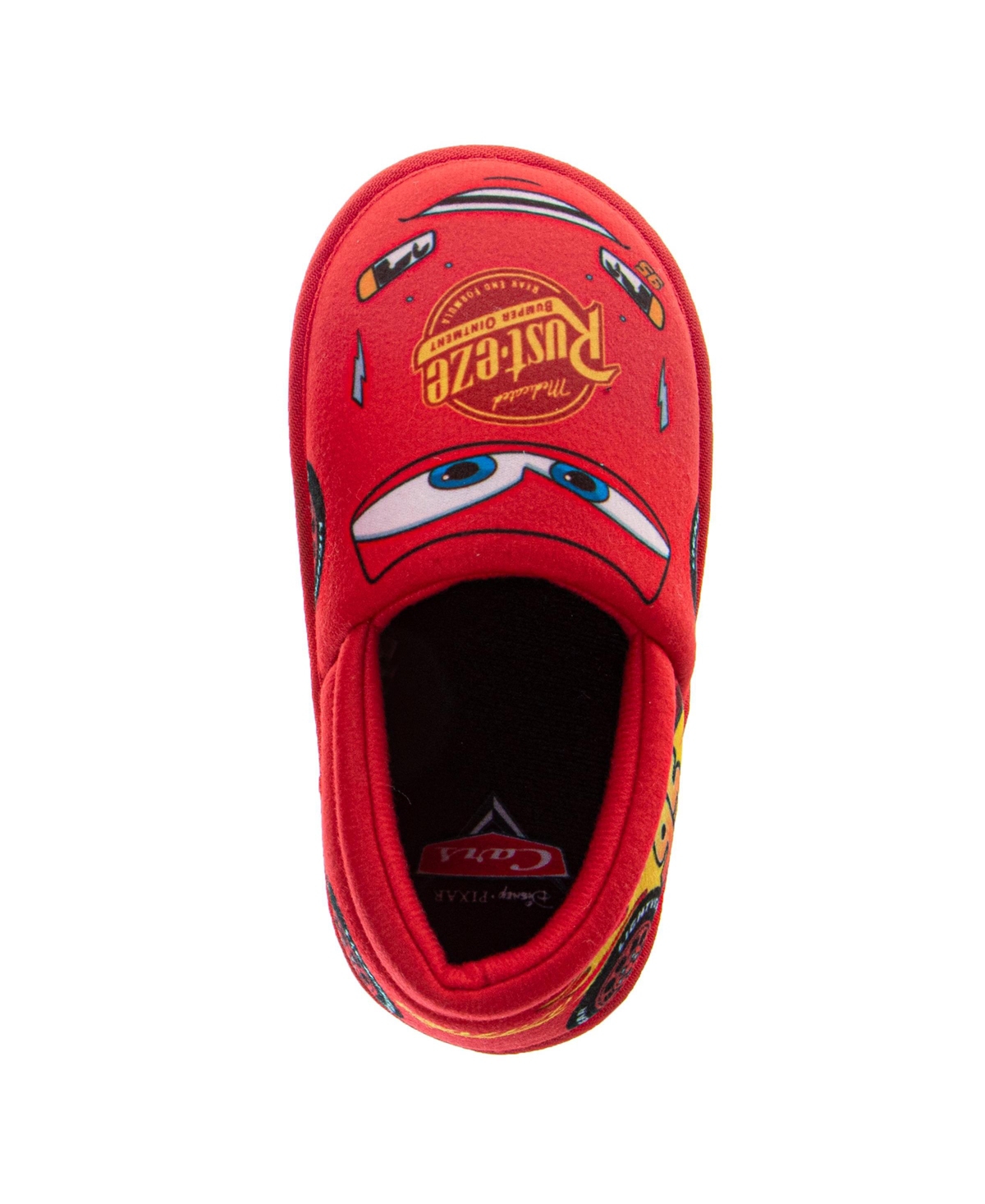 Disney Boy Kids 5-11 Cars Lightning McQueen Slippers Plush, Warm, and Soft House Shoes