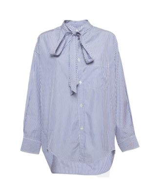 Women's Striped Cotton Oversized Shirt
