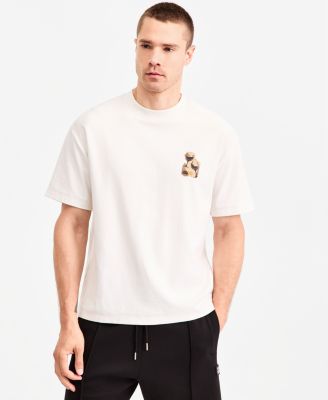 HUGO by Men's Detzi Graphic Crewneck Regular-Fit T-Shirt