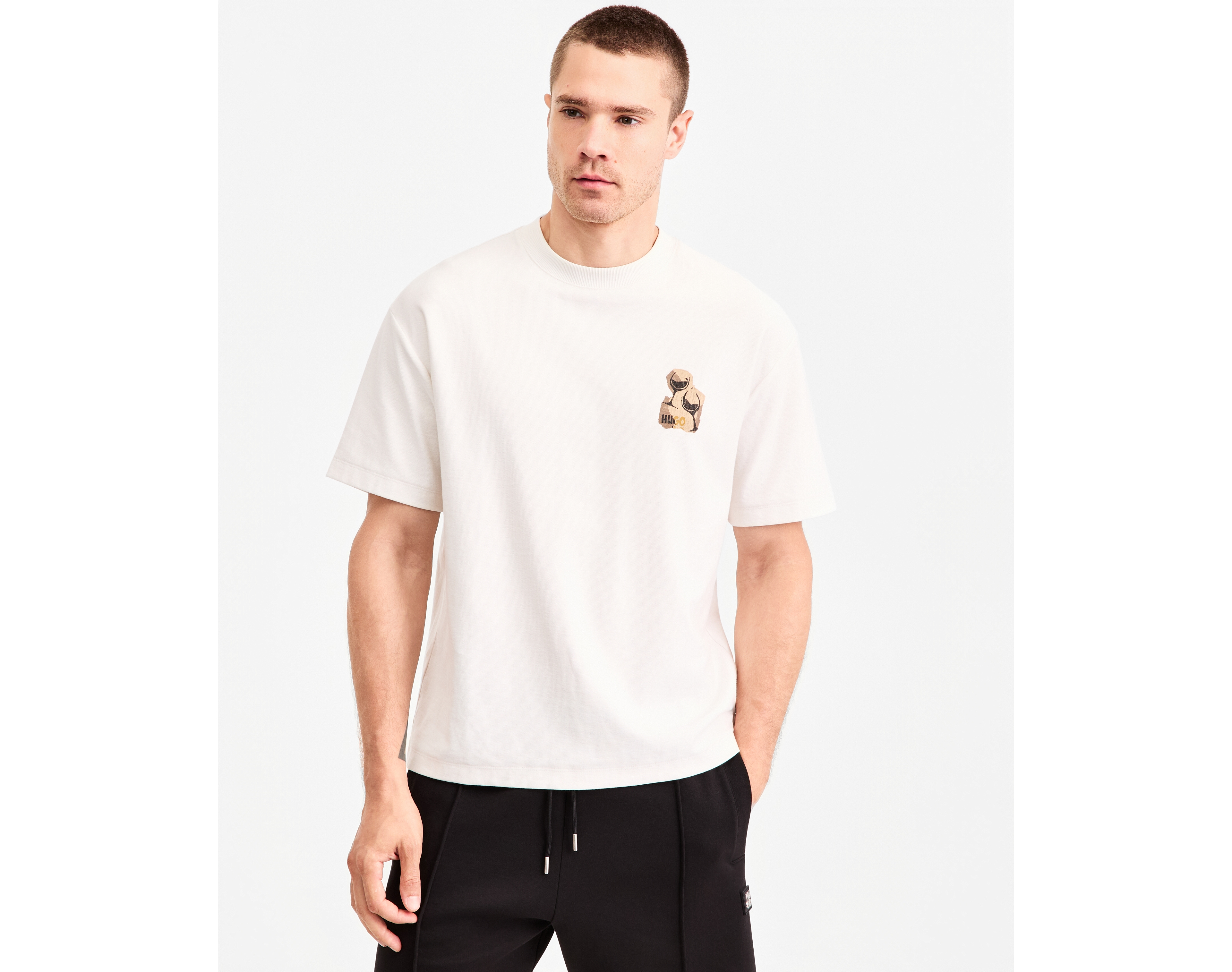 Hugo by Boss Men's Detzi Graphic Crewneck Regular-Fit T-Shirt