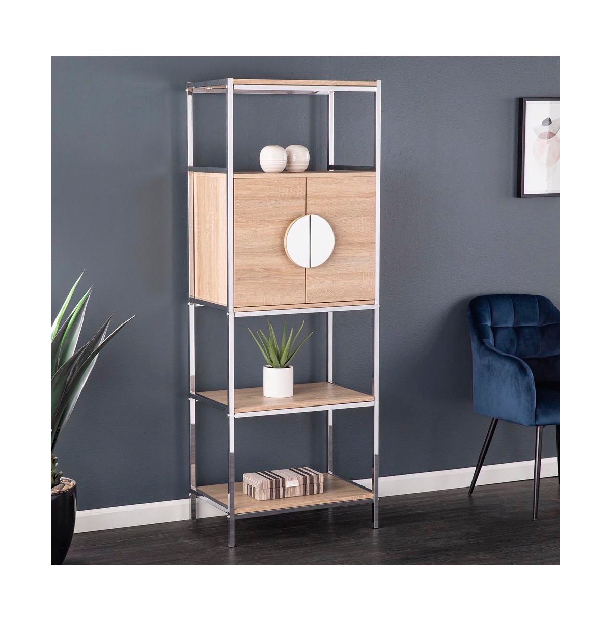 Augusta Home Northdom Tall Bar Cabinet with Wine Storage