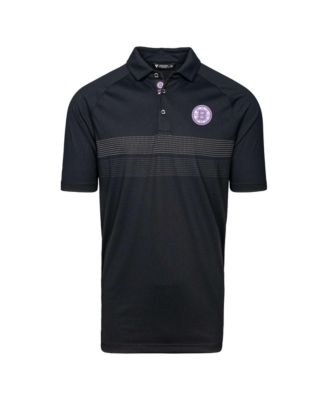 Men's Black Boston Bruins Hockey Fights Cancer Draft Day Mason Polo Shirt