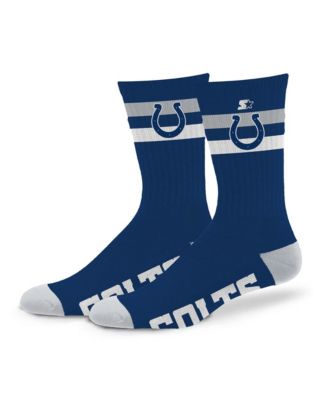 Men's and Women's Indianapolis Colts Team Color Two-Stripe Crew Socks
