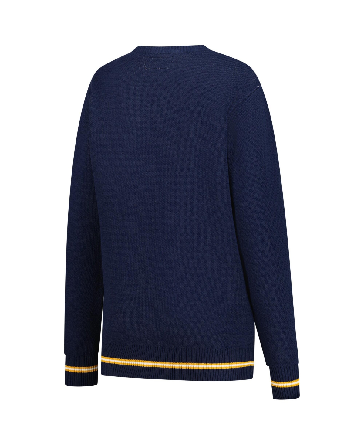 Uscape Apparel Men's and Women's Navy Michigan Wolverines Renew Knit Vintage Retro Sweater