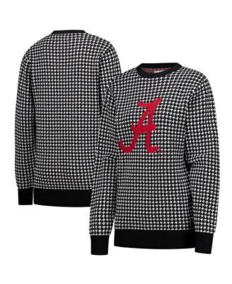 Women's Black Alabama Crimson Tide Renew Knit Vintage Houndstooth Sweater